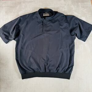 VTG Zero Restriction Jacket Men's Black XL Windbreaker Short Sleeve Super‎ Light